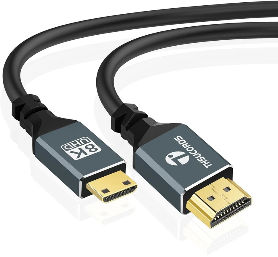 Mini Hdmi į Hdmi Kabelis 3m, 8k 4k Ultra Slim, 48gbps