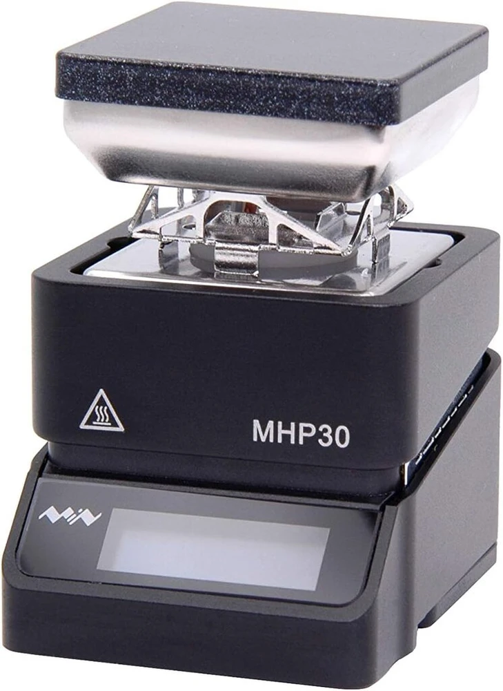 Miniware Original Mhp30 Mini elektrinė reguliuojamos temperatūros Oled ekranu kaitinimo plokštė litavimo stotelė su pašildymo funkcija, suvirinimo įrankis (mhp30 su 65 W galia)