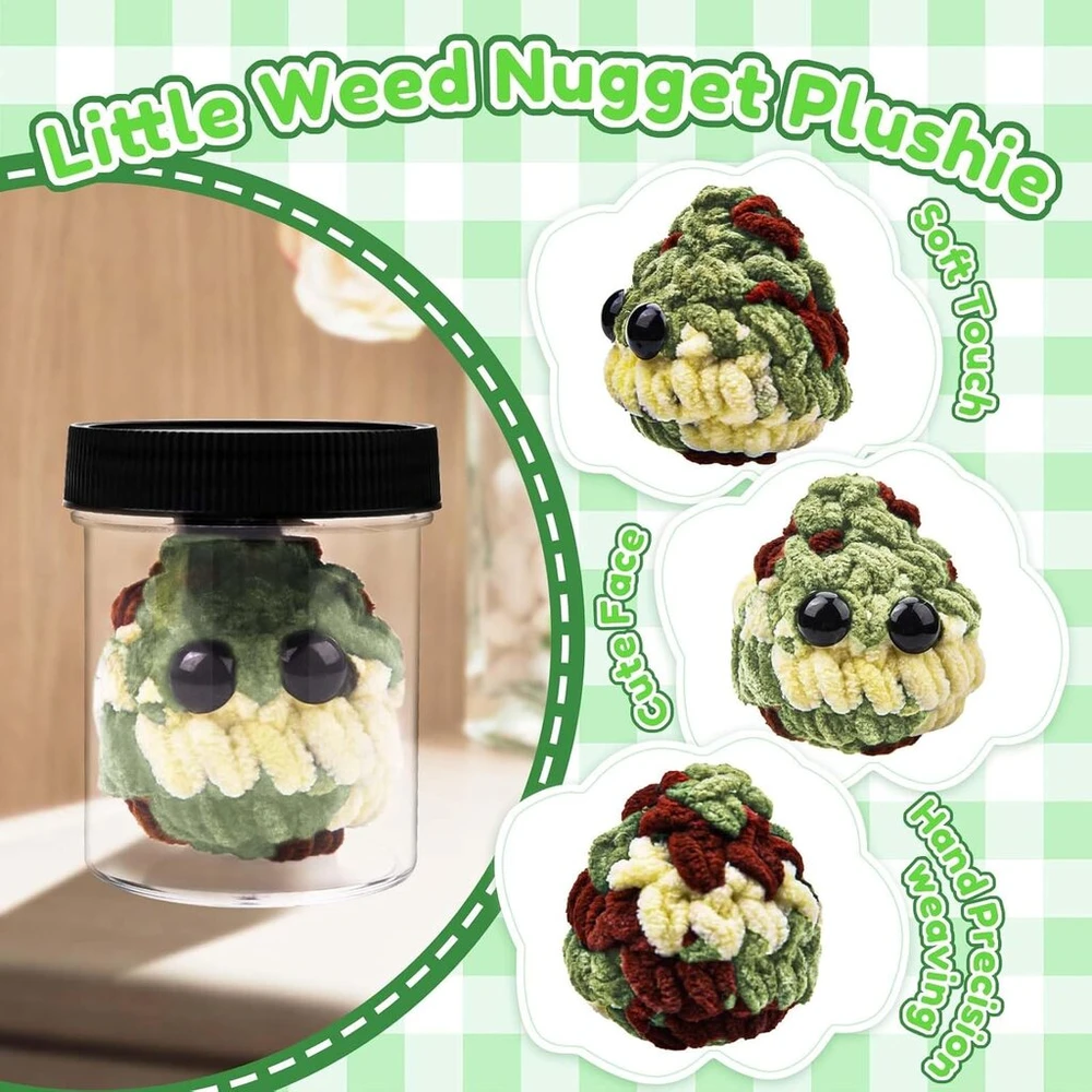 Minkštas augalo "nugget" žaislas su atvirukais