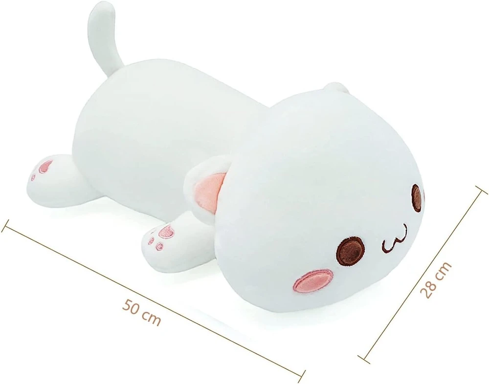 Minkštas pliušinis kačiukas, 50 cm, minkštas žaislas vaikams