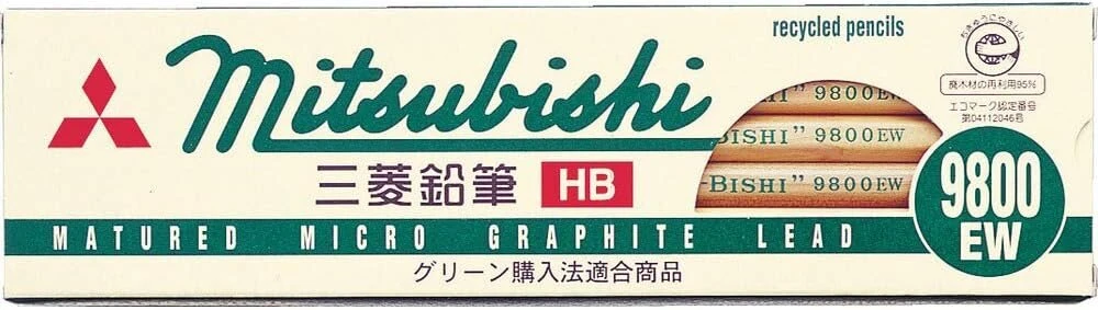 Mitsubishi Pieštukai 9800ew Hb, 12 vnt.