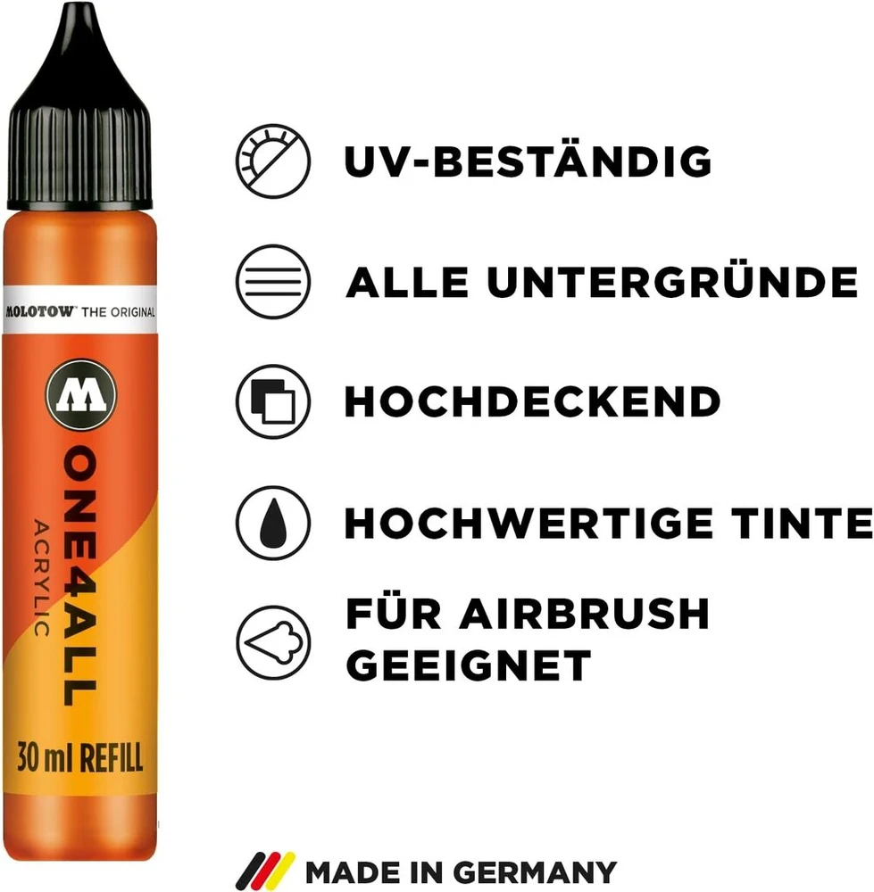 Molotow One4all Refill Mo693006 papildomas rašalas permanentiniams markeriams, 30 ml