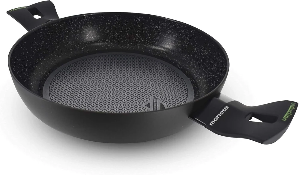 Moneta 0013685401 Nova keptuvė su dangčiu, aliuminis, juoda, 24 cm