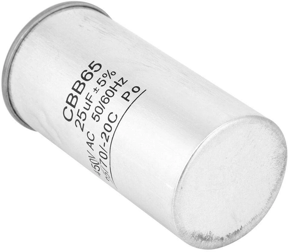 Motorinis kondensatorius Cbb65 aliuminio korpusas elektrolitinis nepolinis oro kondicionavimo variklis 25uf 450v