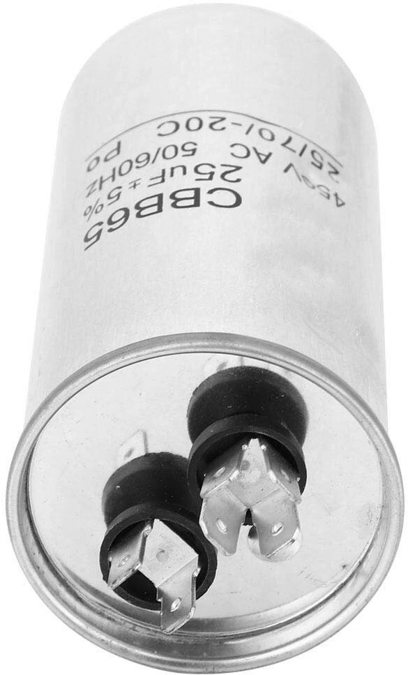 Motorinis kondensatorius Cbb65 aliuminio korpusas elektrolitinis nepolinis oro kondicionavimo variklis 25uf 450v