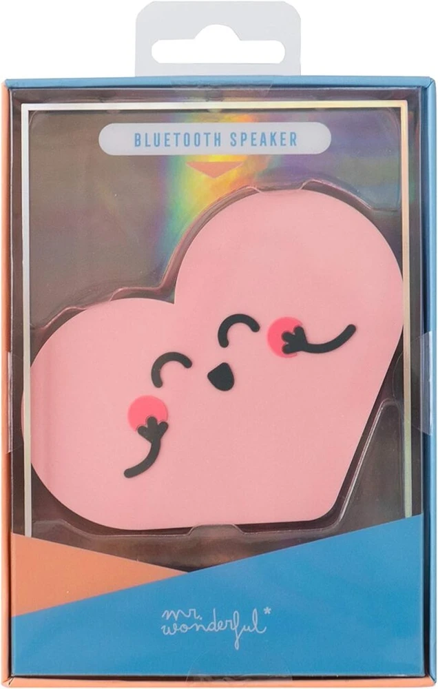 Kompiuterio kolonėlės Mr. Wonderful bluetooth kolonėlė širdies formos 3-4 val. veikimo laikas rožinė