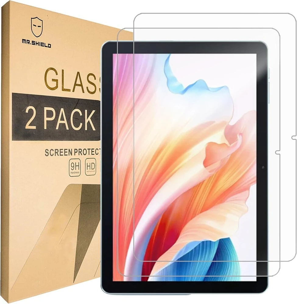 Mr.shield ekrano apsauga, suderinama su Blackview Oscal Pad 50 / Oscal Pad 50 Kids [2 vnt.] Apsauginė stiklo plėvelė 9h kietumo, Hd skaidri ekrano apsauga