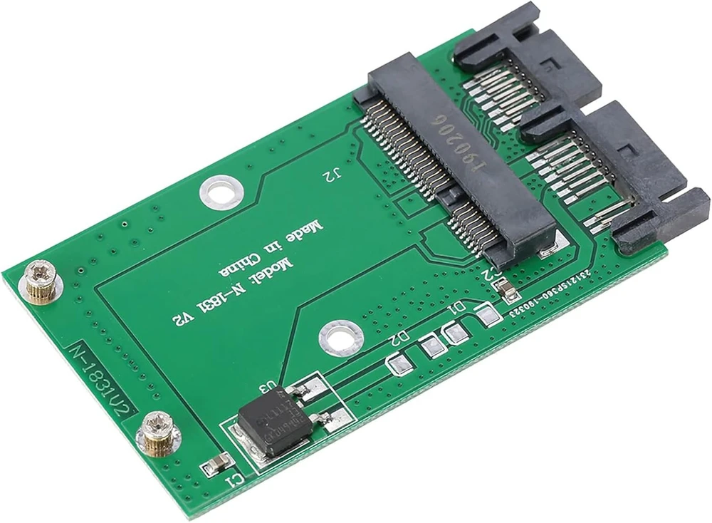Msata į 1.8" micro sata adapterio kortelės modulis pci e ssd keitiklio kortelė, skirta xp/vista/7/sever 2008