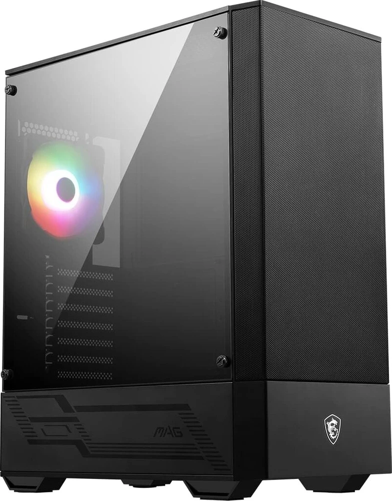 Msi Mag Forge 110r Mid-tower Atx korpusas (2 x Usb 3.0 jungtys, 1 x 120 mm A-rgb ventiliatorius įtrauktas, juodas, Rgb)