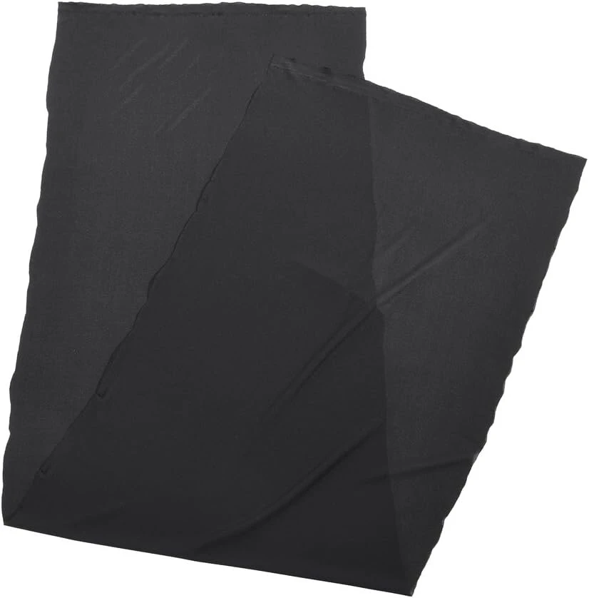 Kompiuterio kolonėlės Mugast akustinio audinio uždangalas 170 cm x 50 cm, skirtas hi-fi garsiakalbiams, apsauga nuo dulkių, garsiakalbio grotelių valymo audinys, apsauginis uždangalas scenos garsiakalbiams (juodas)