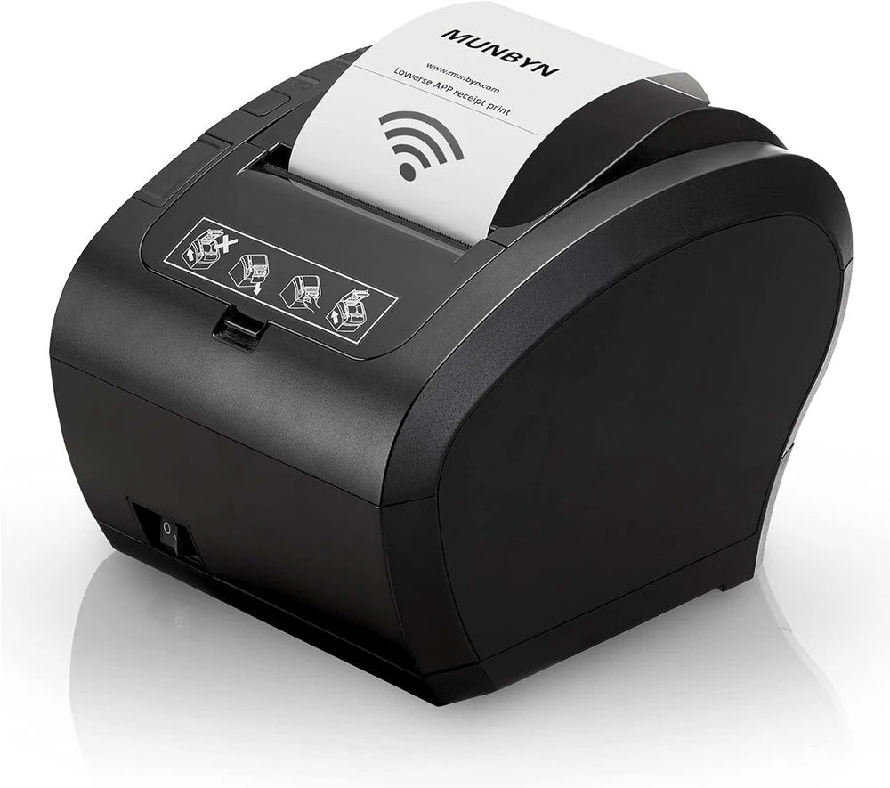 Munbyn terminis spausdintuvas Wifi 300 mm/s kvitų spausdintuvas automatinis pjovimas stalčiui, biurui, restoranui