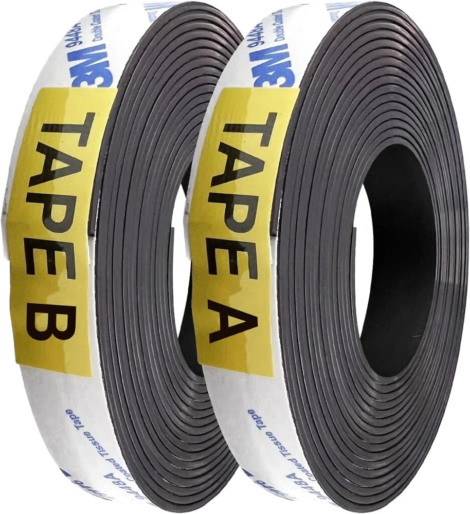 Mvisual a+b magnetinė lipni juosta (2m + 2m), magnetinė juostelė, stipri lipni juosta tinkleliams nuo uodų, interabsorbcinė magnetinė juosta