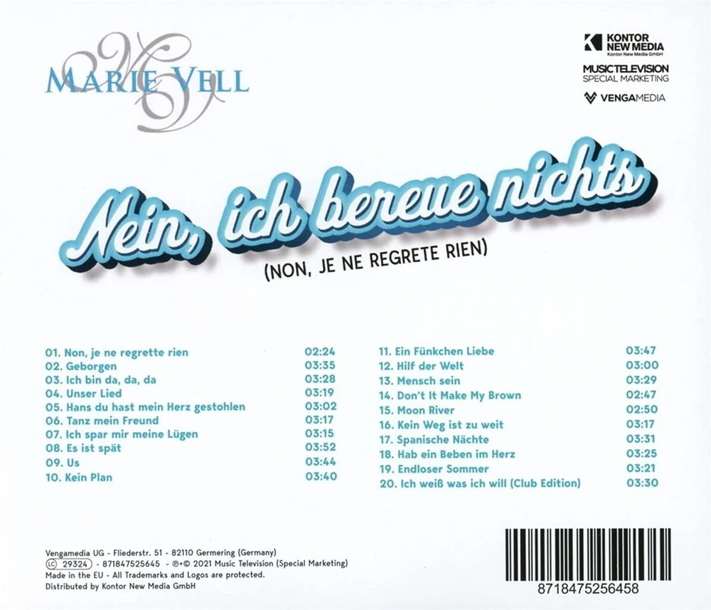 Vinilinė plokštelė Ne, aš nieko nesigailiu (non, Je Ne Regrete Rien)