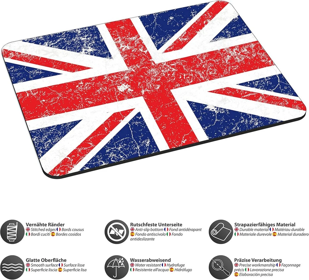Neopreninis Pedea Design pelės kilimėlis Union Jack