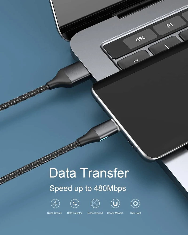 Netdot Gen10 Usb-c Magnetinis Įkrovimo Kabelis, 1m, 3 vnt.