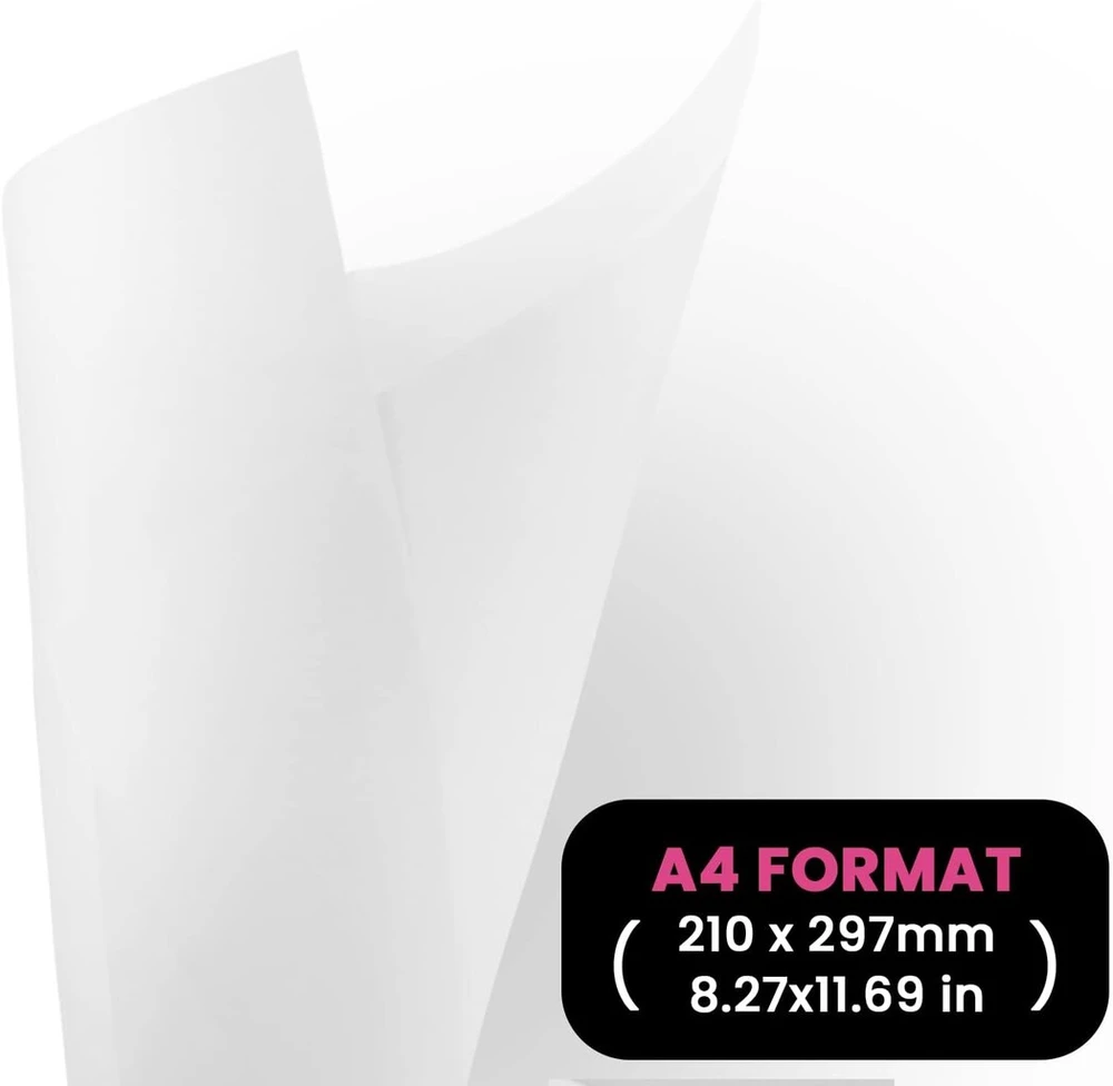 Netuno 10 x baltas kalkavimo popierius din a4 210 x 297 mm 100 g amatų popierius skaidrus spausdinimui kvietimų atvirukams