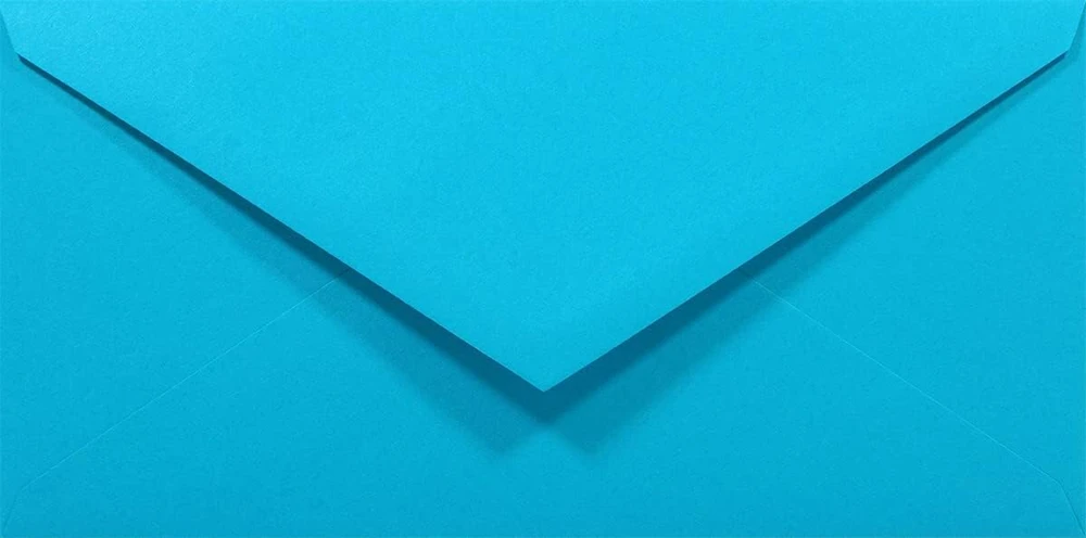 Netuno mėlynų vokų rinkinys, 50 vnt., Din Long formatas, 110 x 220 mm, 80 g, vaivorykštės spalvų vokai be langelio vestuvių, gimtadienio, krikštynų, kalėdų kvietimams, mėlyni popieriniai vokai