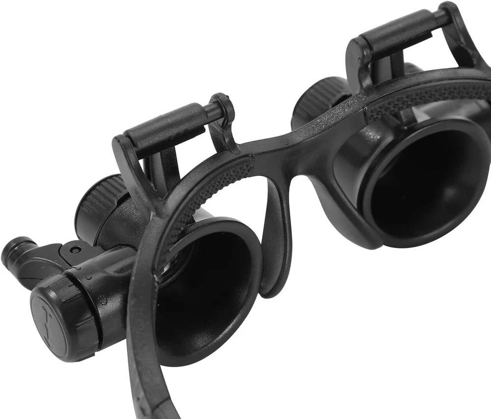 New flash galvos juostos didintuvas su led apšvietimu, laisvų rankų galvos laikiklis, laikrodžių taisymo didintuvas su 8 poromis nuimamų lęšių smulkiems darbams, piešimui, juvelyrikai, rankdarbiams, laikrodininkams