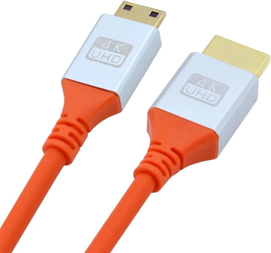 Nfhk mini hdmi 4k į hdmi itin minkštas, labai lankstus hdtv kabelis, itin lankstus didelės spartos a tipo jungtis (tėtis-tėtis) kompiuteriui, hdtv, 200 cm