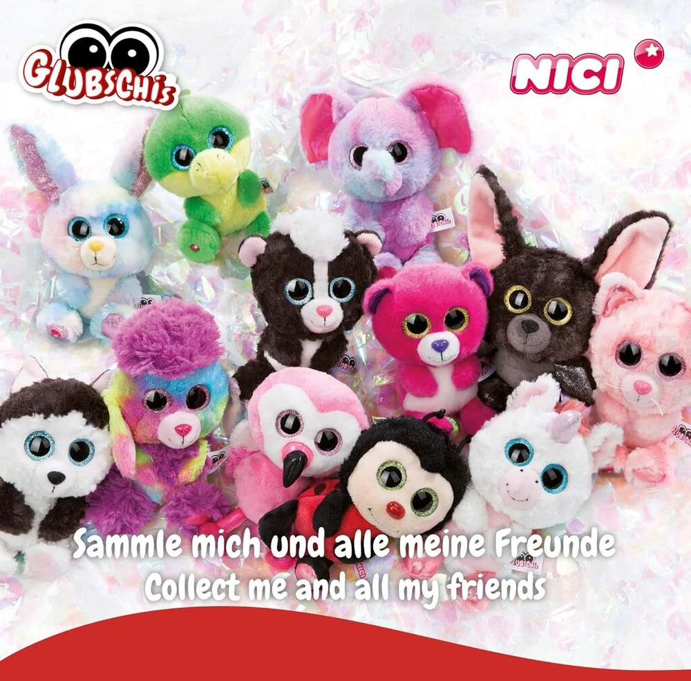 Nici Glubschis Floppy Rabbit 15 cm Rožinis