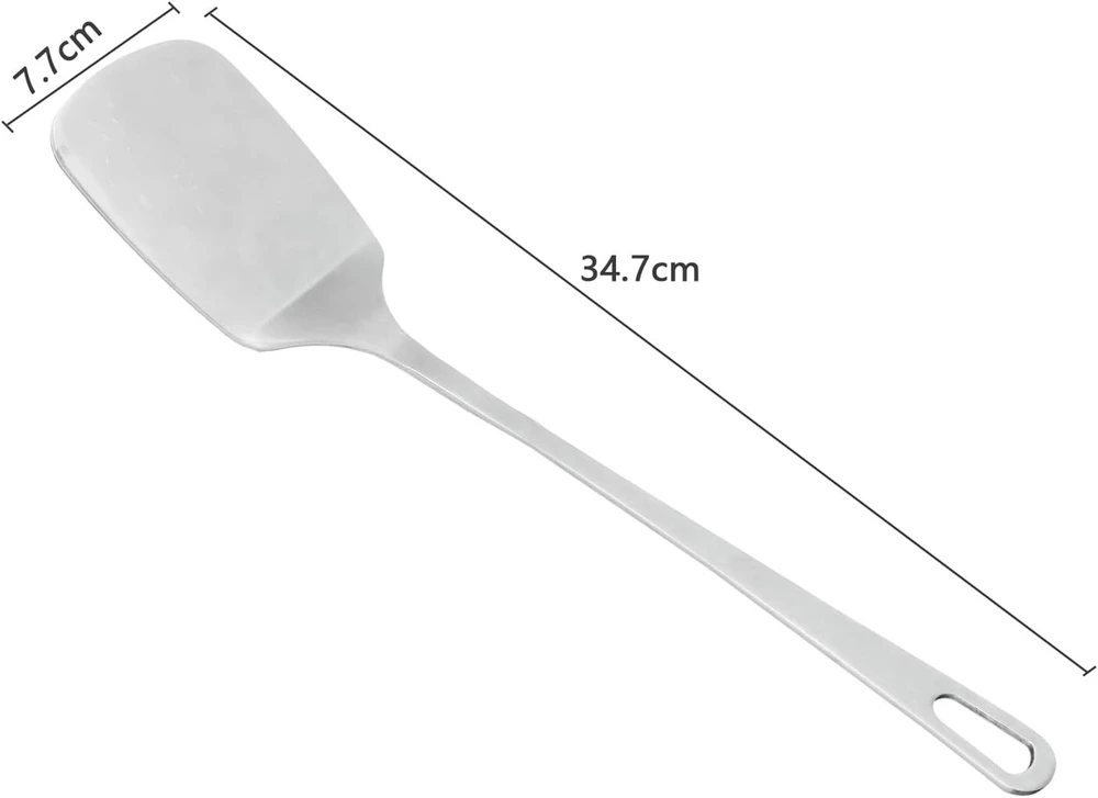 Nivofu mentelė, virtuvės mentelė, metalinė mentelė, nerūdijančio plieno mentelė, vientisa wok mentelė, wok turneris, virtuvės reikmenys, wok virtuvės reikmenys, galima plauti indaplovėje