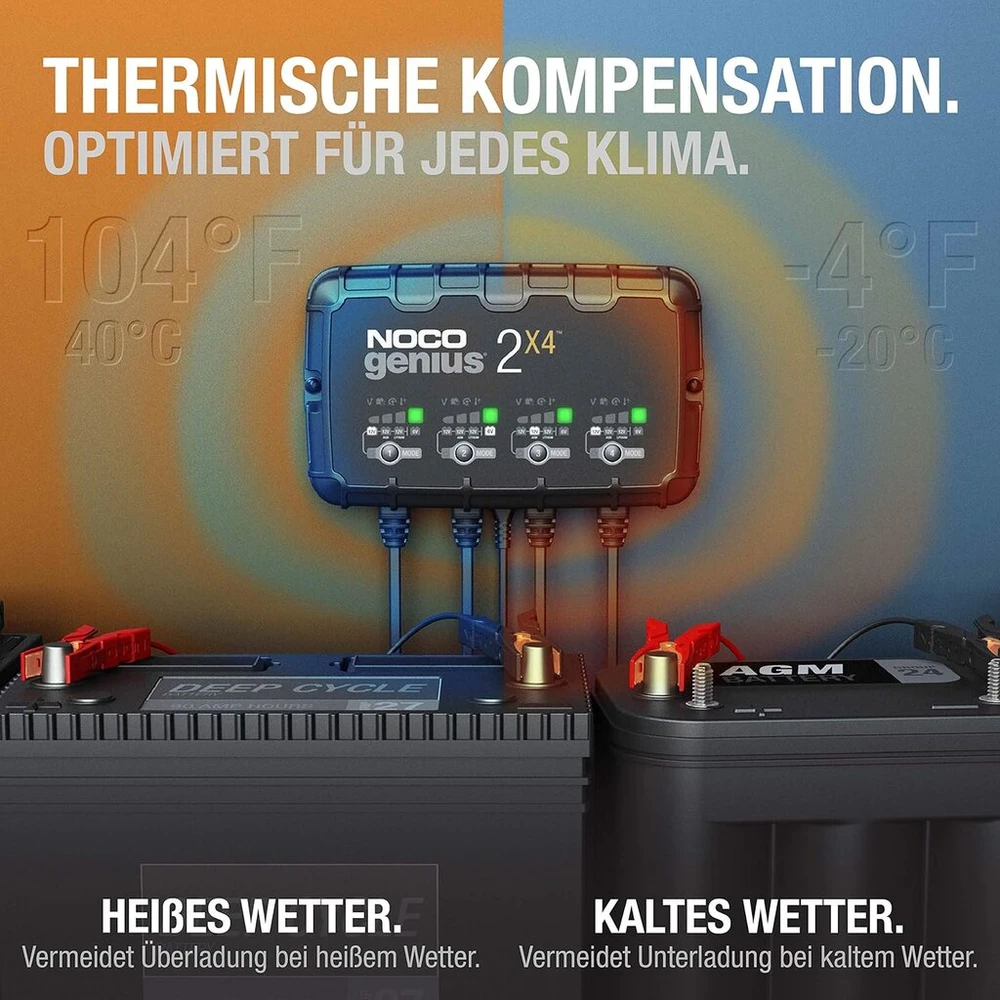 Noco Genius2x4 Išmanusis akumuliatoriaus įkroviklis 8a 6v/12v