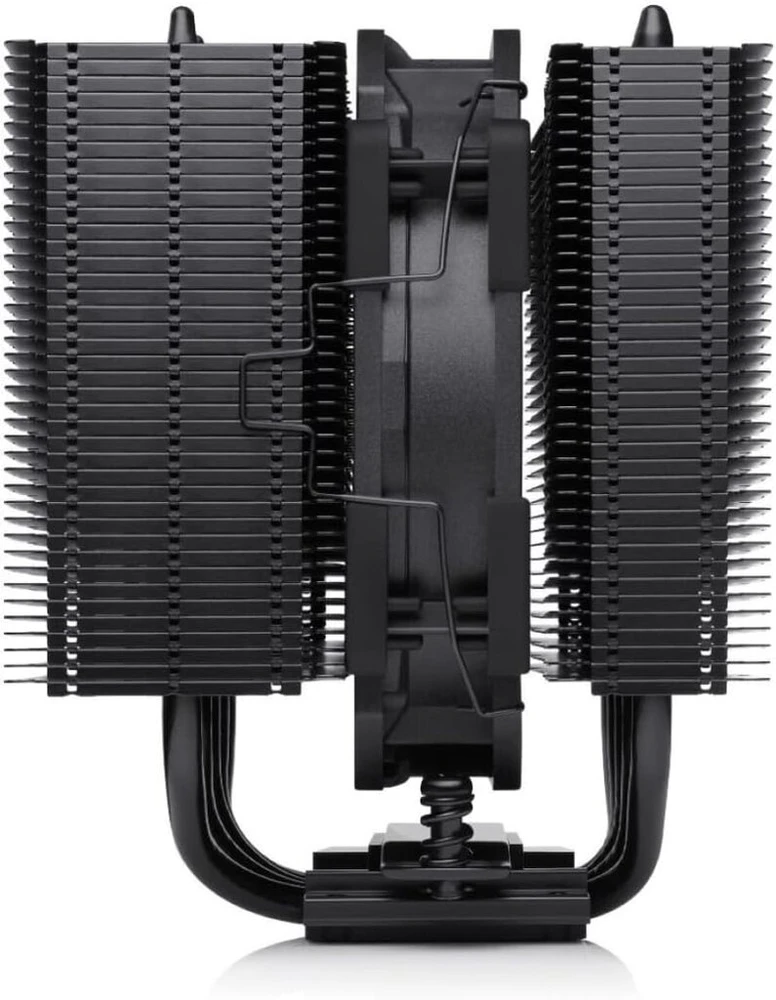 Noctua Nh-d12l chromax.juodas, žemo profilio dviejų bokštų cpu aušintuvas (120 mm, juodas)