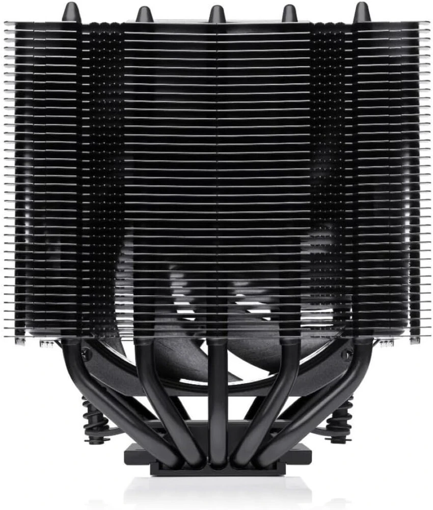 Noctua Nh-d12l chromax.juodas, žemo profilio dviejų bokštų cpu aušintuvas (120 mm, juodas)