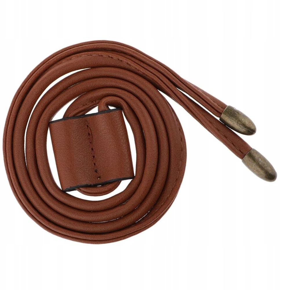 Odinis dirželis Bucket Bag tipo rankinės virvelės pakeitimui. Rudas, 103 cm