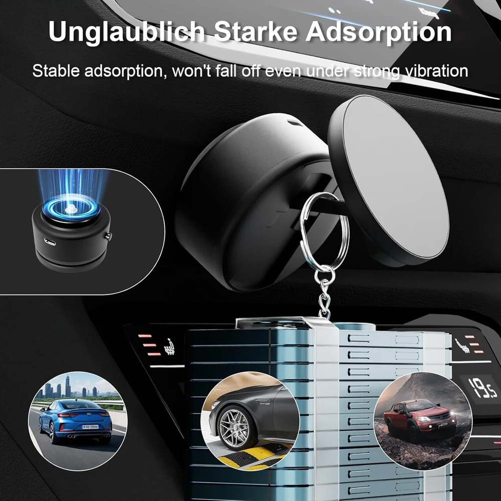 Offcurve magnetinis telefono laikiklis automobiliui, telefono laikiklis automobiliui su vakuuminiu siurbtuku, naudojamas abiejose pusėse, automobilinis telefono laikiklis 360° pasukamas, nešiojamas telefono laikiklis automobiliui, skirtas iphone android,
