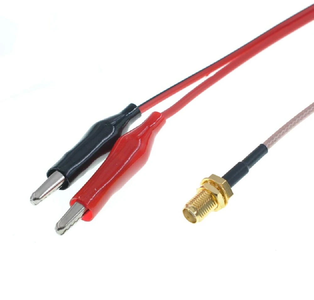 Oiyagai 2 vnt. Sma testerio kabelis 50cm Rg316 19.5 colio Sma female į dvigubą aligatoriaus spaustuko kabelį