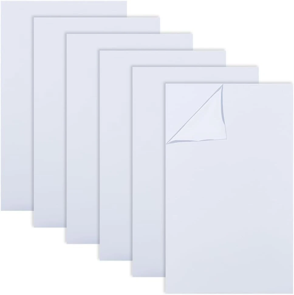 Olycraft 6 vnt. baltos abs plastiko plokštės 25 x 15 cm abs plastiko plokštė 0,5 mm storio kieta plastiko plokštė lanksti polistireno plastiko plokštė modelių kūrimo statybinėms medžiagoms