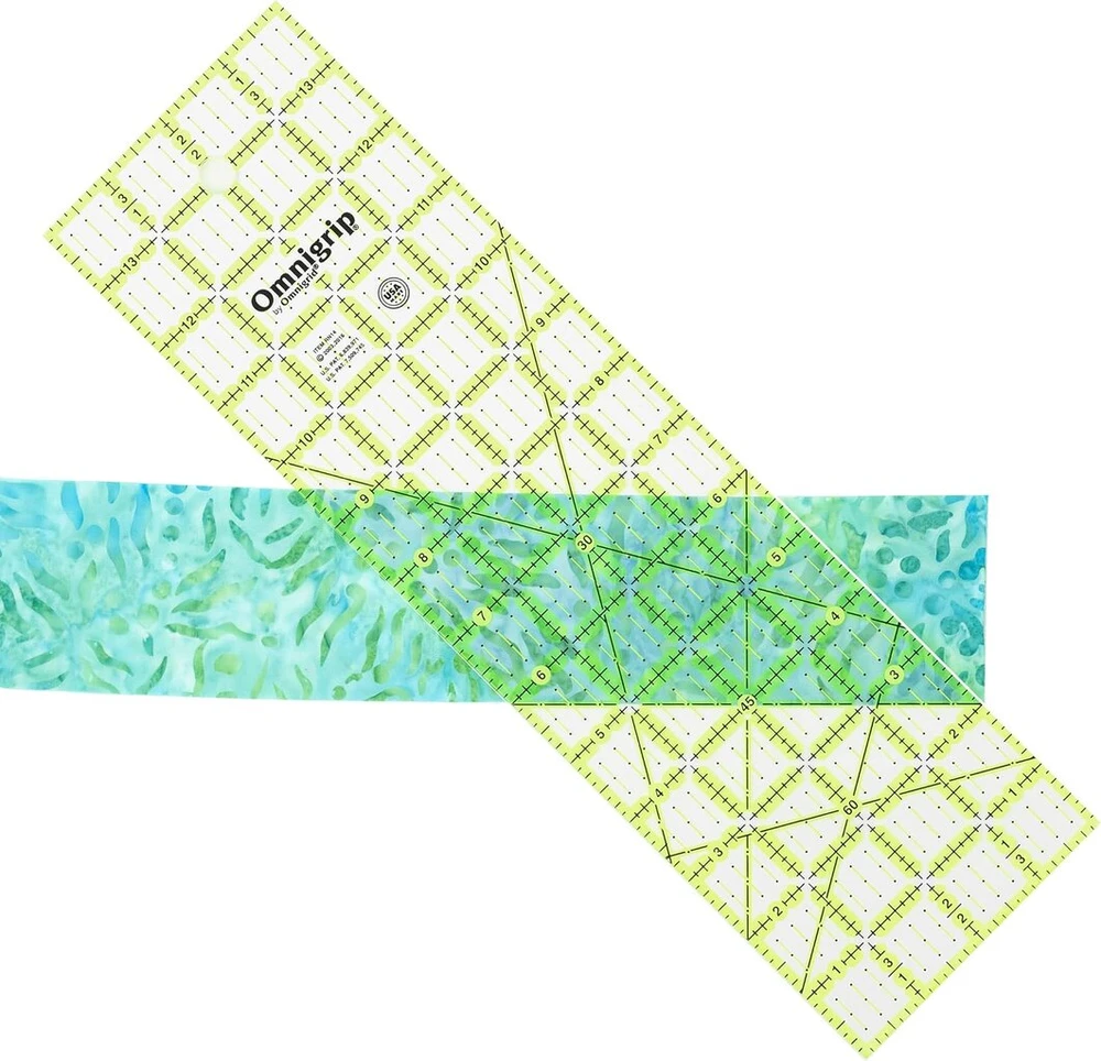 Omnigrip Quilter liniuotė neslystantis stačiakampis 4" x 14"