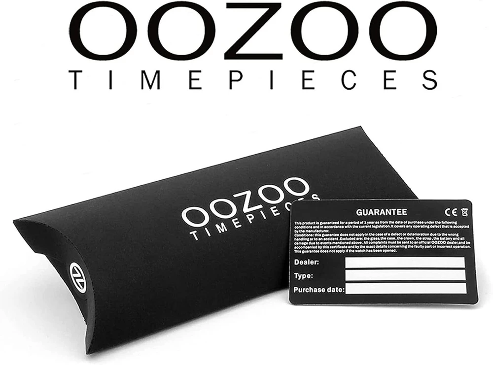 Oozoo Junior Basic Neon Line laikrodis su odiniu dirželiu, 40 mm, įvairių dizainų