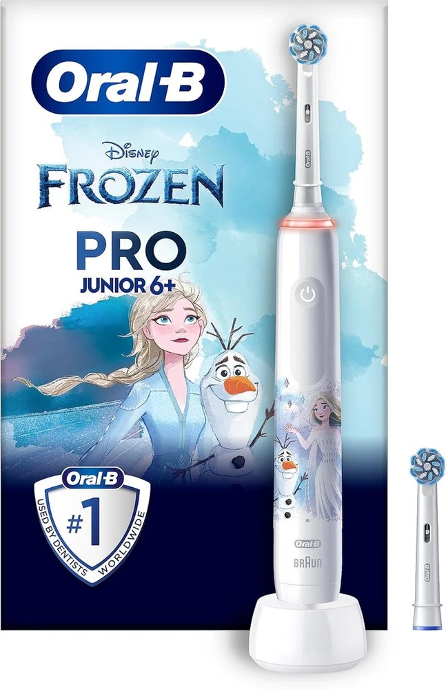 Oral-b Pro Junior Frozen elektrinis dantų šepetėlis vaikams nuo 6 m.
