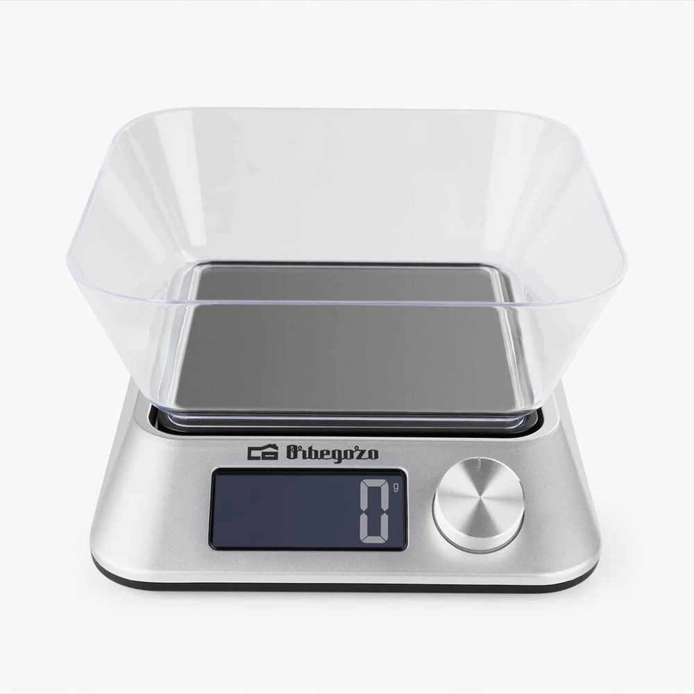 Orbegozo Pc 1030 virtuvinės svarstyklės, neslystantis pagrindas, automatinis išsijungimas, taros funkcija, maitinamos baterijomis, maks. 5kg, įvairiaspalvės