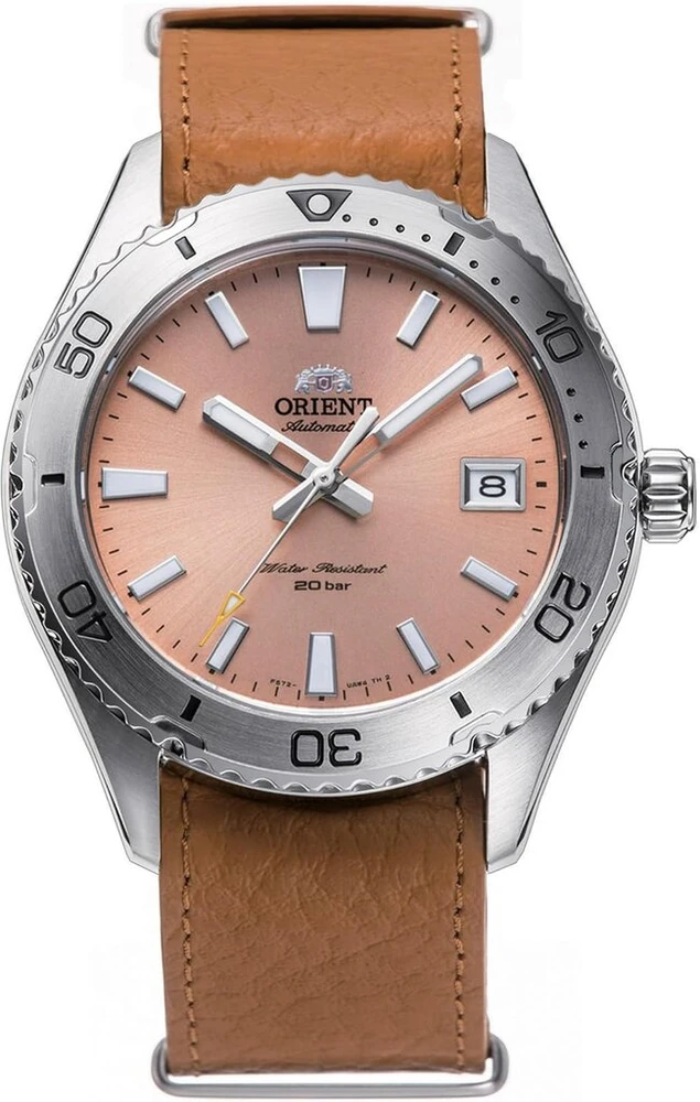 Orient Ra-ac0q05p10b automatinis laikrodis, sidabrinis, minimalistinis