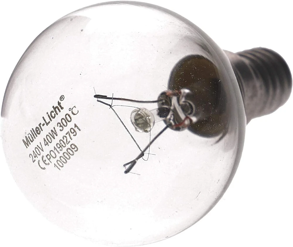 Orkaitės lemputė E14 40 W 300 °c viryklėms, orkaitėms, gartraukiams, šaldytuvams, mikrobangų krosnelėms, kompaktiškoms virtuvėms 00057874 57874