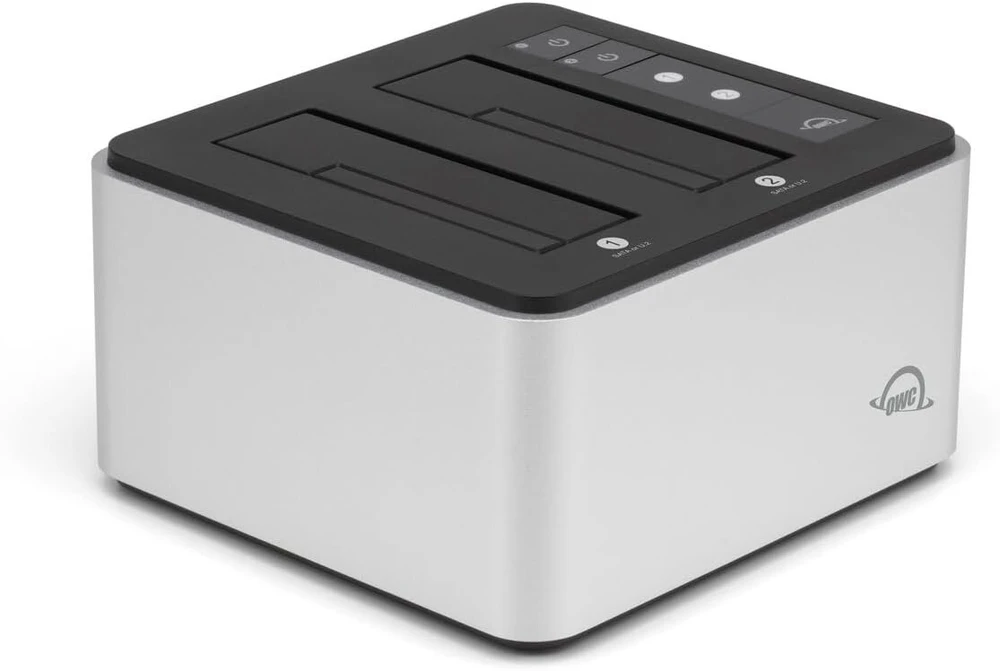 Owc U.2 Drive Dock dviejų skyrių Usb 3.2 (10 Gb/s) dokas, skirtas 2,5 colio ir 3,5 colio Nvme U.2 ir Sata diskams