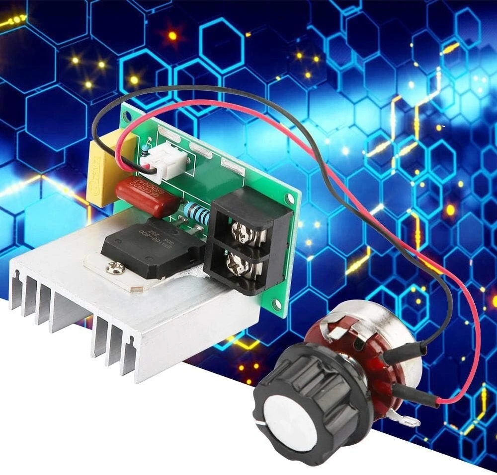 Pagrindinė plokštė Ac variklio greičio reguliatorius, elektroninis ac 0-220v 8000w didelio našumo įtampos reguliatorius fr-4 plokštė naudoja naują dvipusį didelės galios silicio valdomą lygintuvą, numatytasis