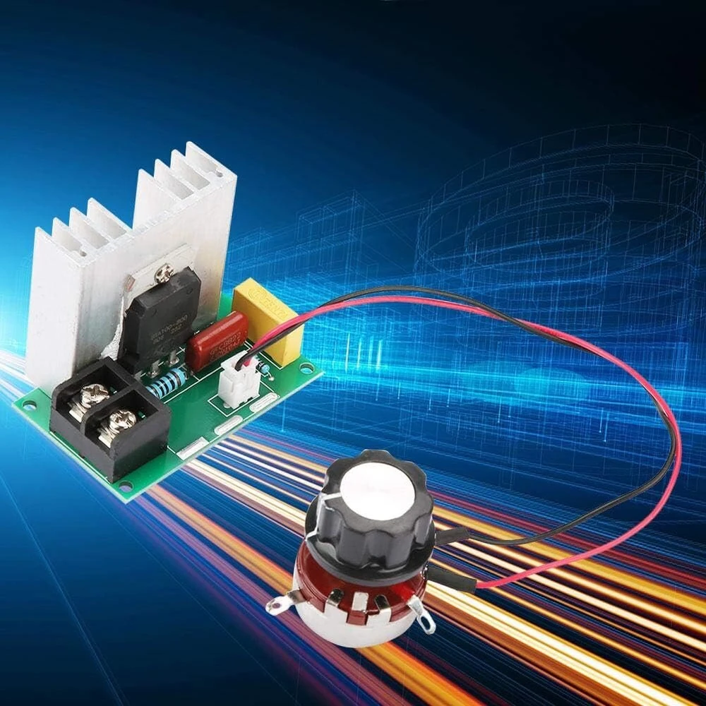 Pagrindinė plokštė Ac variklio greičio reguliatorius, elektroninis ac 0-220v 8000w didelio našumo įtampos reguliatorius fr-4 plokštė naudoja naują dvipusį didelės galios silicio valdomą lygintuvą, numatytasis