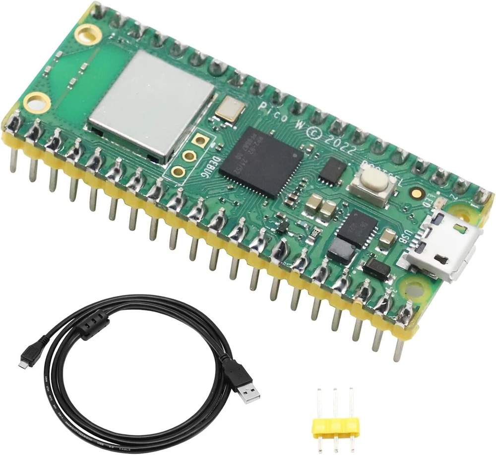 Pagrindinė plokštė Pico W Raspberry-pi mikrovaldiklių plokštė su Wifi, iš anksto lituota jungties atrama 2.4/5 Ghz, pagrįsta Rp2040 mikrovaldiklių lustu, dviejų branduolių arm procesorius palaiko C/c++/python