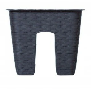 Pakabinamas vazonas ant turėklo anthracite 27x27 h23