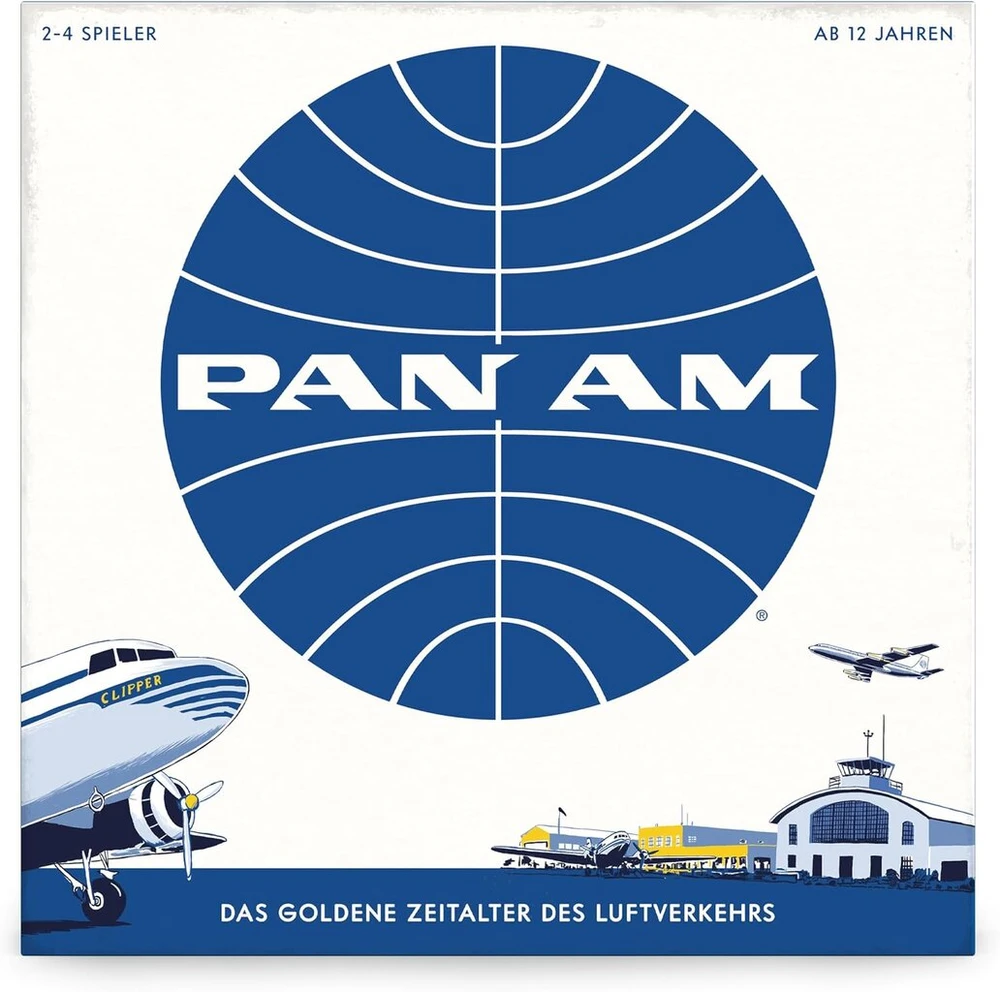 Pan am juokingas strateginis stalo žaidimas visai šeimai – vokiečių kalba – rinkinyje yra 52 orlaivių miniatiūros iš 4 skirtingų aviacijos epochų (nuo 12 metų) idealiai tinka 2–4 žaidėjams