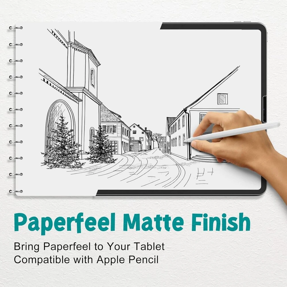 Paperfeel [2 vnt.] Ekrano apsauga, skirta Ipad 9th/8th/7th Generation 2021 2020 2019, matinis ekrano apsauga, skirta Ipad 10.2 colių, skirta rašymui, piešimui, nuo akinimo, nuo pirštų atspaudų