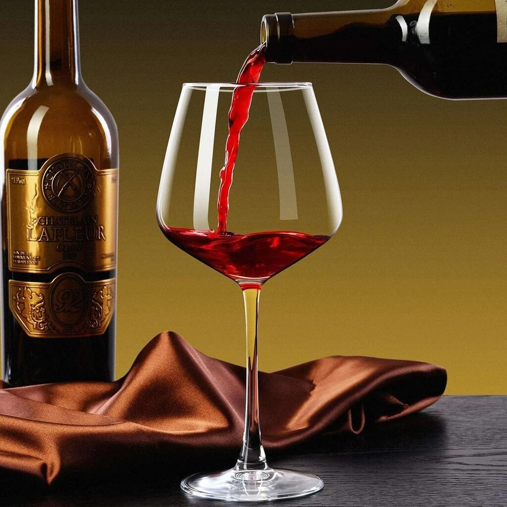 Paracity Rankų darbo vyno taurės, 470 ml, 4 vnt.