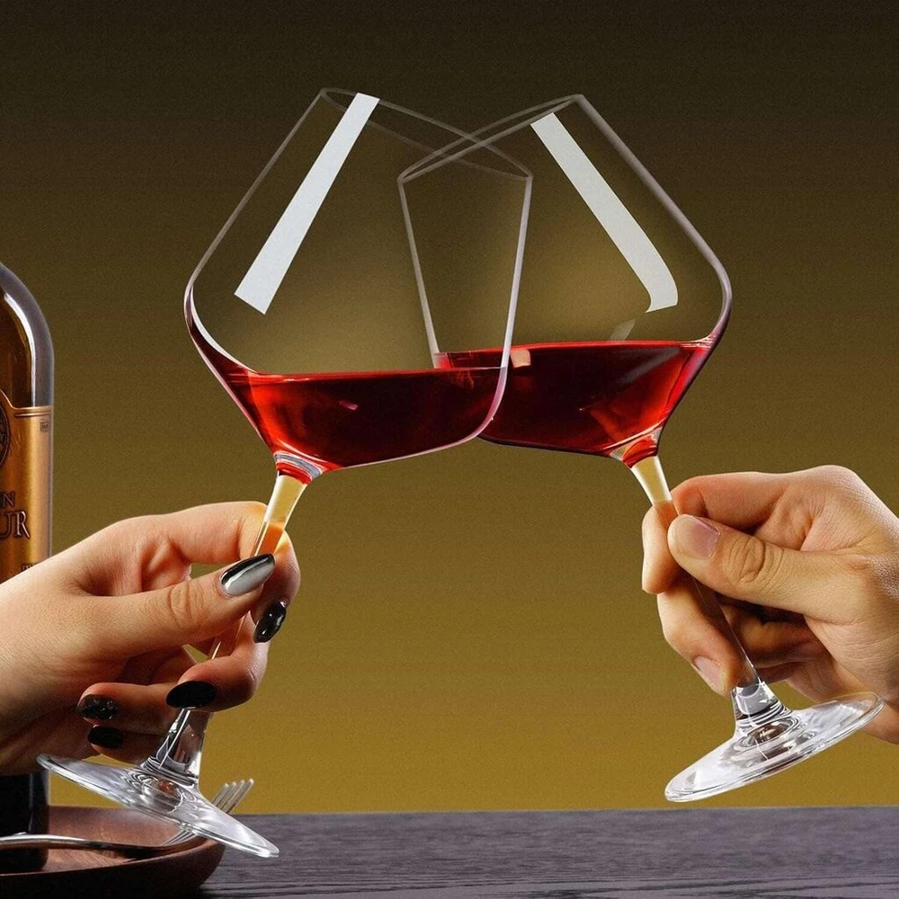Paracity Rankų darbo vyno taurės, 470 ml, 4 vnt.