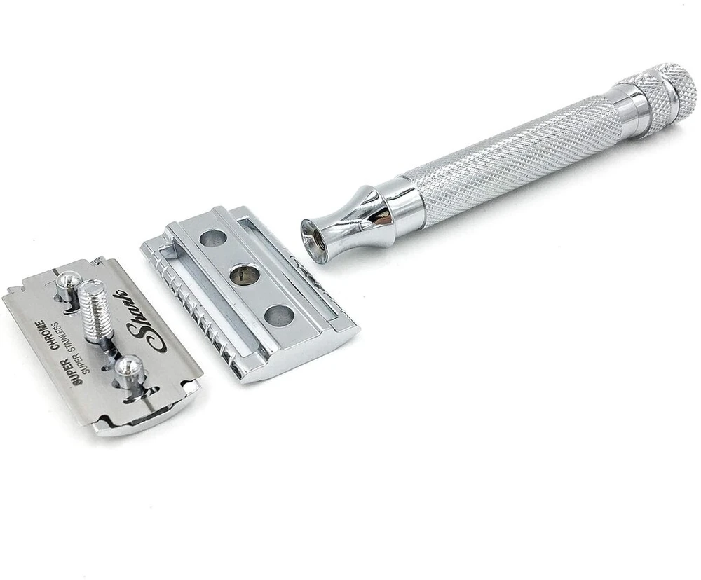 Parker Safety Razor Parker 91r Super Heavyweight Double Edge Safety Razor & 5 Blades