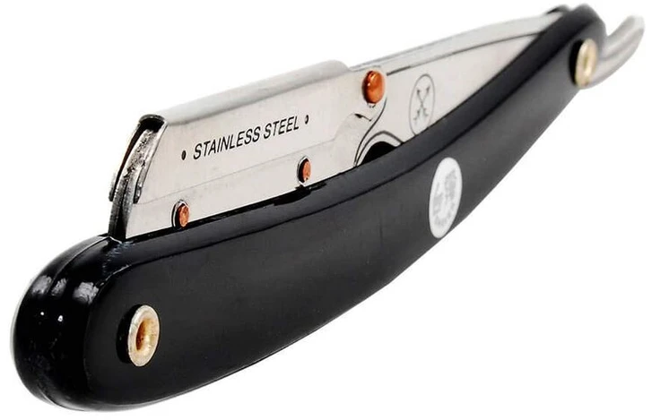 Parker Safety Razor Parker Srb tiesus skustuvas kirpėjams ir 5 Shark nerūdijančio plieno peiliukai