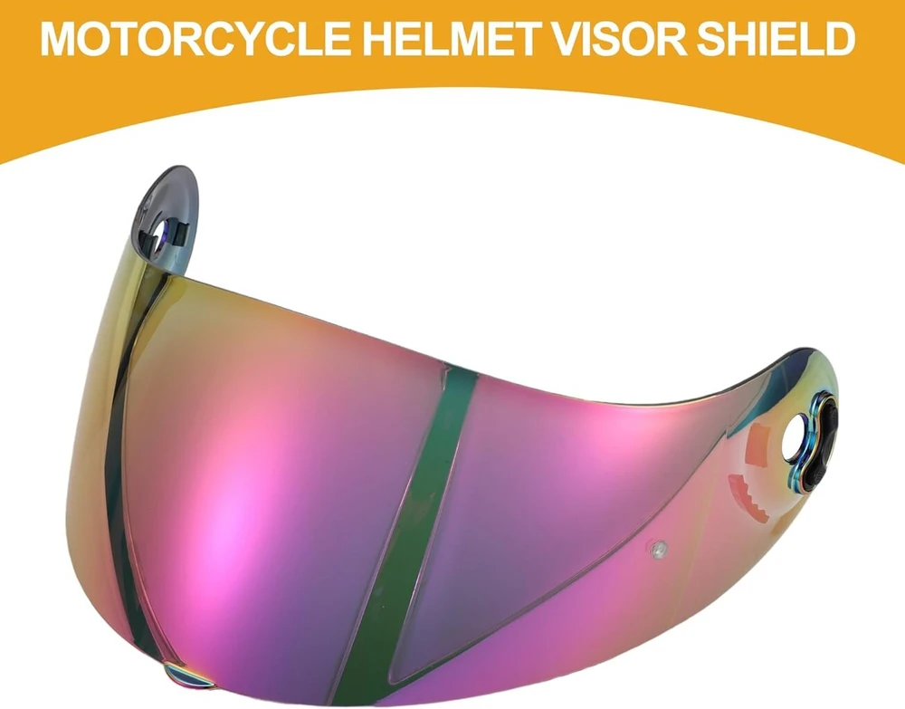 Partuto motociklo šalmo skydelis - motociklo 3-ių sagų šalmo skydelio pakeitimas - x-803 dervos violetinis, aukso tonas - 1 vnt.